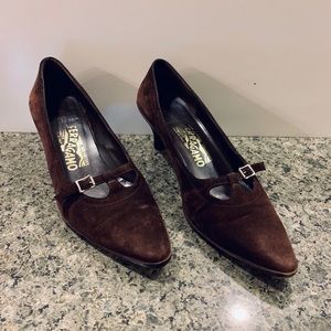 Salvatore Ferragamo Suede Heels